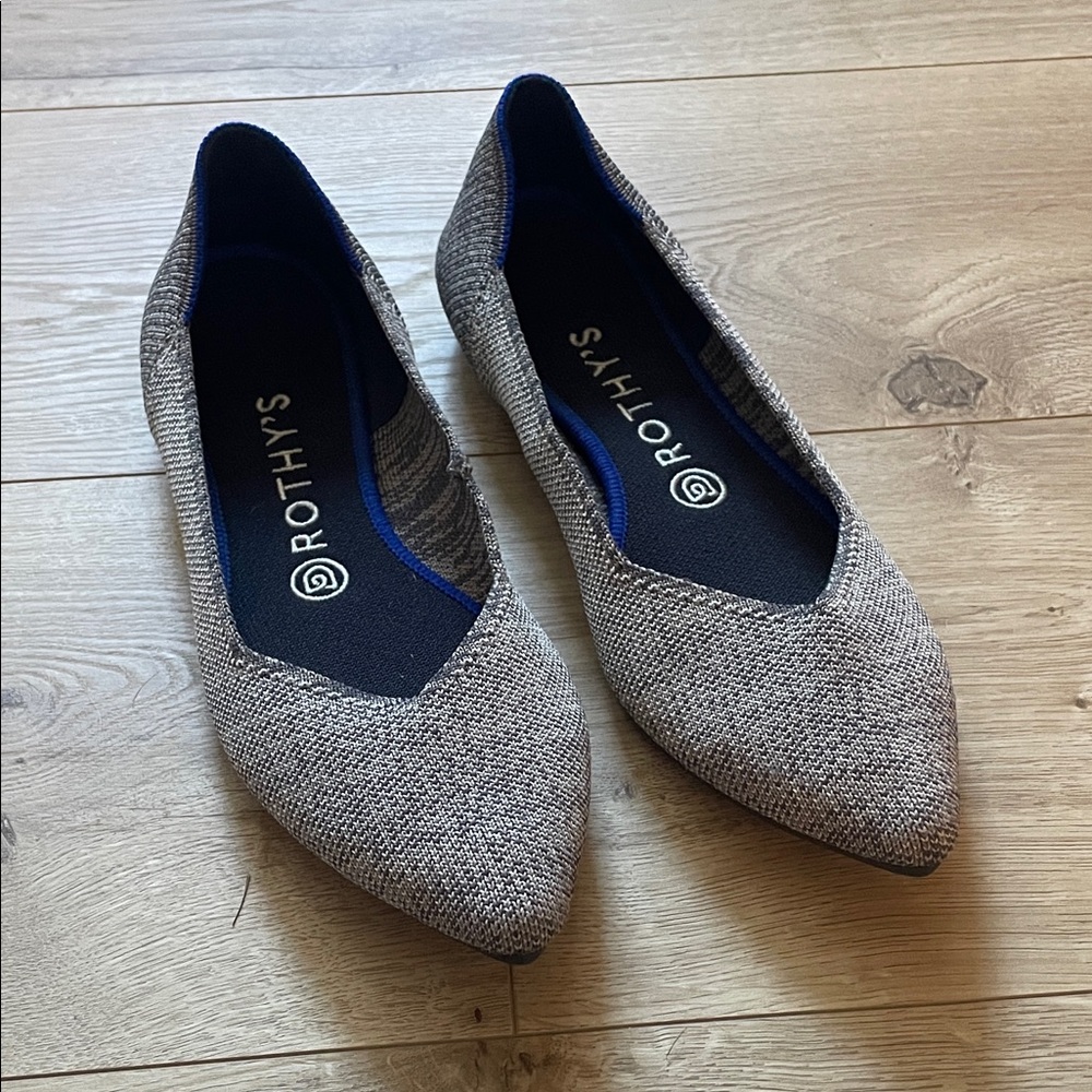 Rothy’s The Point Taupe Heather 9